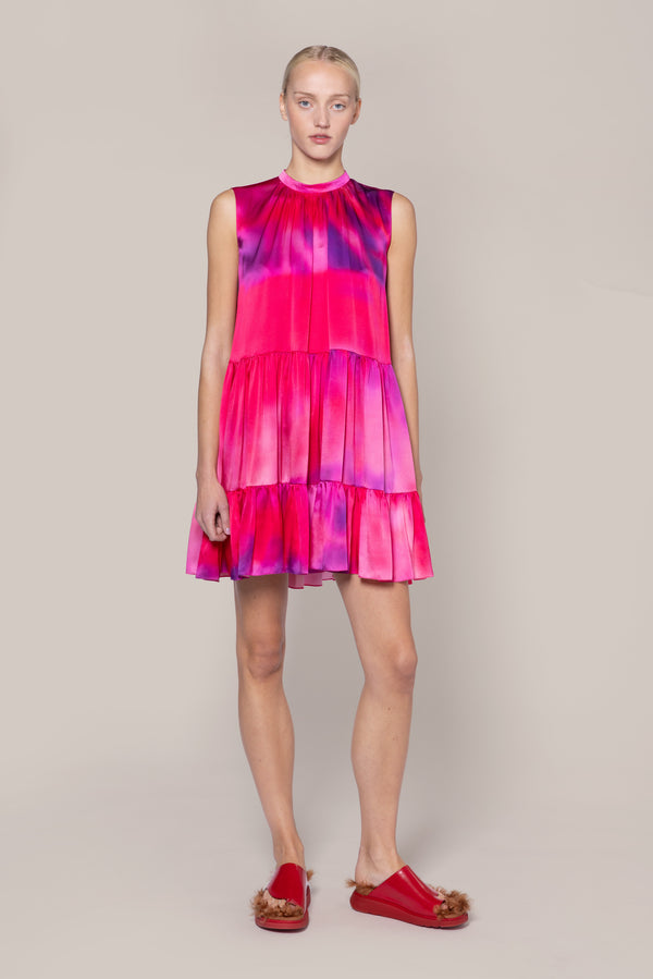 roksanda ilincic Designer Silk Dress in Pink