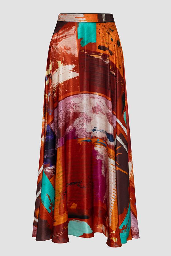 Roksanda Ilincic Designer Silk Skirt
