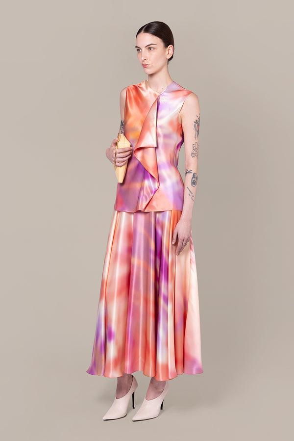 Roksanda Ilincic Designer Silk Skirt