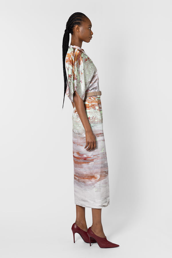 Roksanda Ilincic Designer Silk Skirt