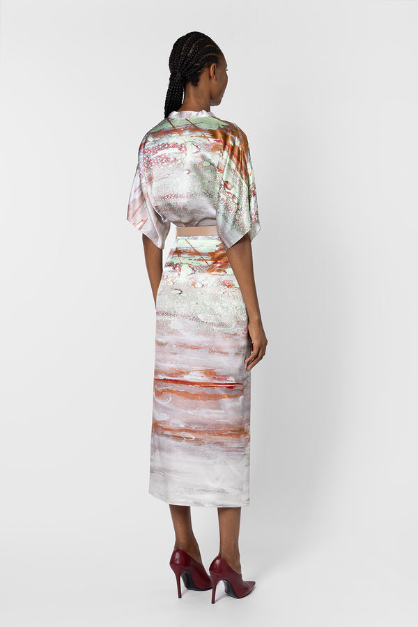 Roksanda Ilincic Designer Silk Skirt