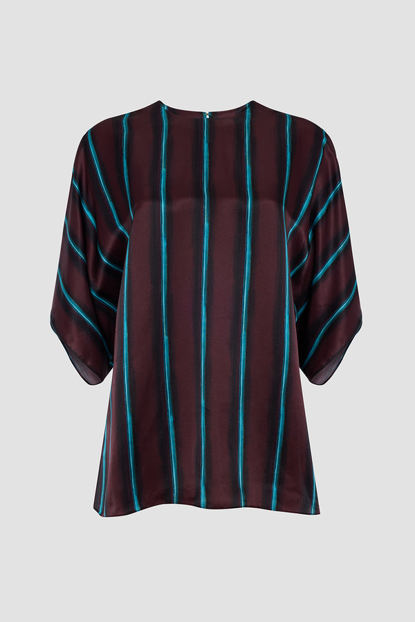 Roksanda Ilincic Designer Silk Top In Brown