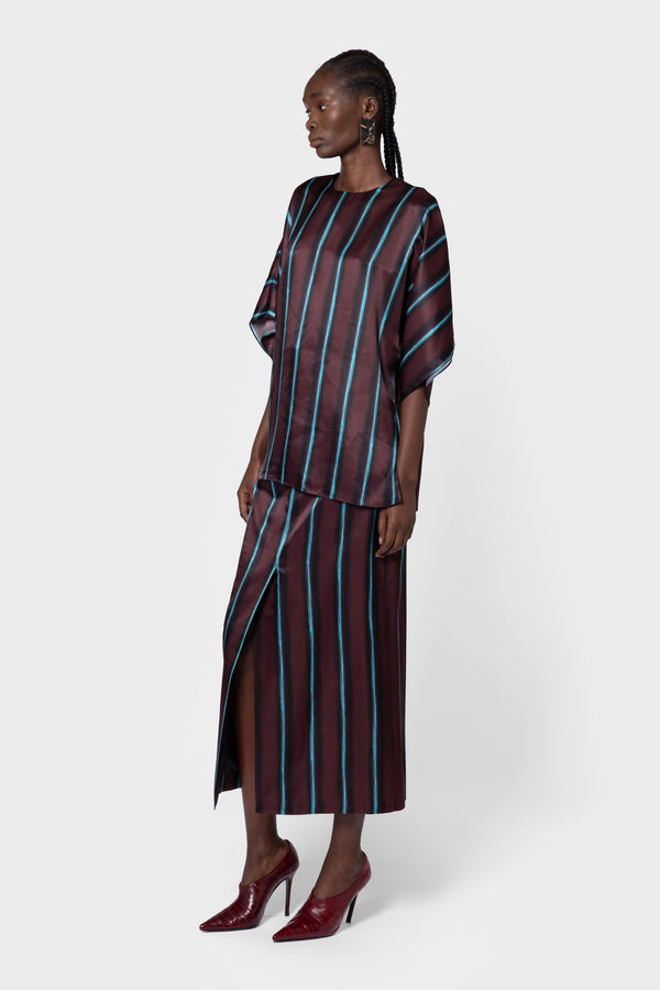 Roksanda Ilincic Designer Silk Top In Brown