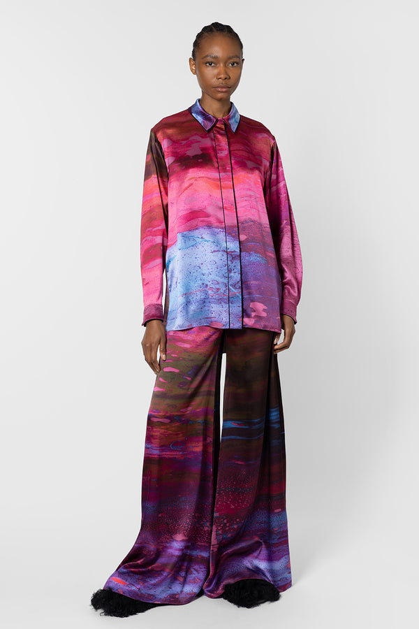 Roksanda Ilincic Designer Silk Trousers