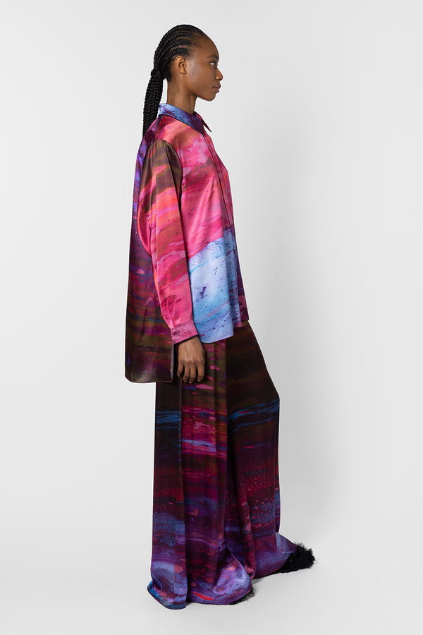 Roksanda Ilincic Designer Silk Trousers