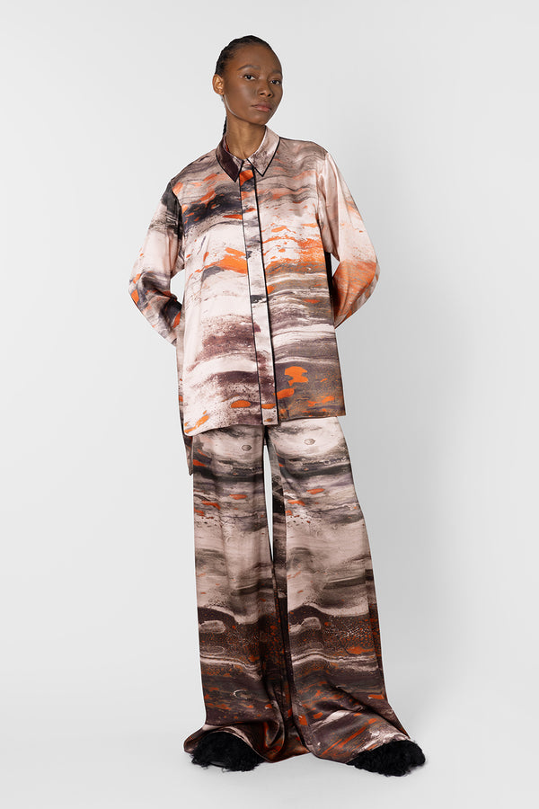 Roksanda Ilincic Designer Silk Trousers