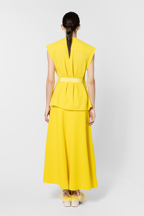 Roksanda Ilincic Designer Yellow Skirt
