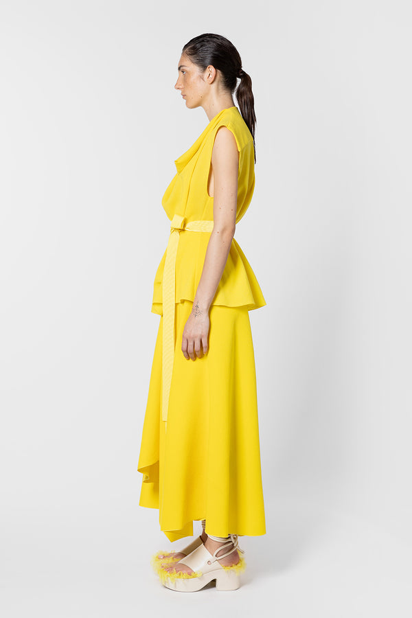 Roksanda Ilincic Designer Yellow Skirt