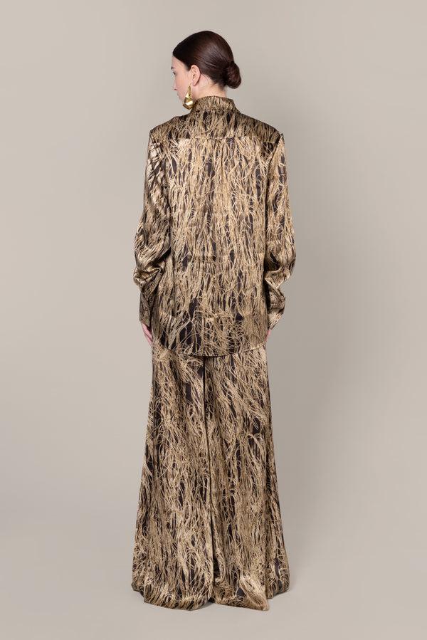 Roksanda Ilincic Women's Designer Silk Top In Gold