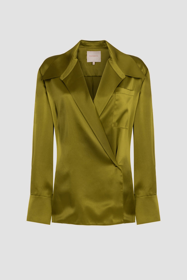 Roksanda Ilincic Women's Designer Silk Top In Green