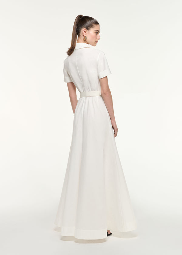 Roland Mouret Shirt Dress Gown White