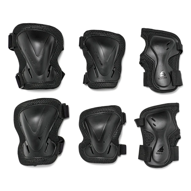 rollerblade EVO PRO GEAR 3 PACK - Protection - Pads BLACK