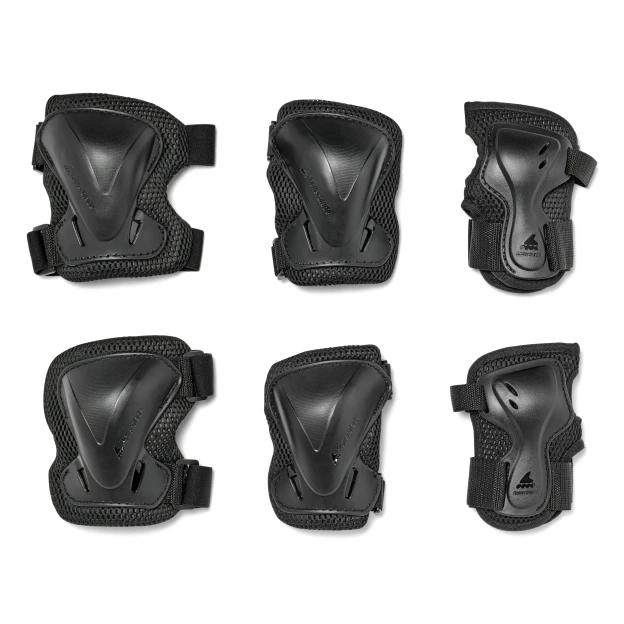 rollerblade EVO PRO GEAR JUNIOR 3 PACK - Protection - Pads BLACK