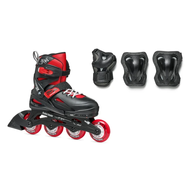 Rollerblade FURY COMBO Kids - Lifestyle - Fun BLACK/RED