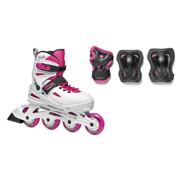 Rollerblade FURY COMBO Kids - Lifestyle - Fun WHITE/PINK