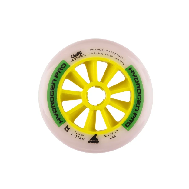 Rollerblade HYDROGEN PRO 125MM X-FIRM (6) - Gear - Wheels WHITE/GREEN