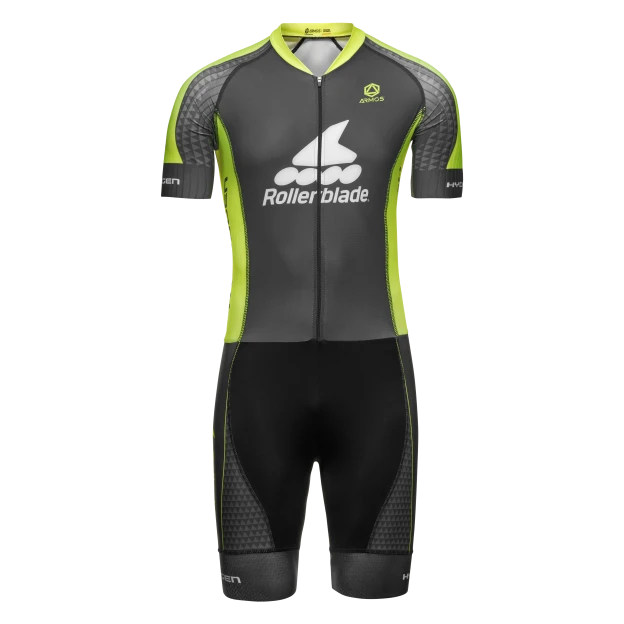 rollerblade RACE SUIT - Equipment - Clothing BLACK/NEON YELLOW