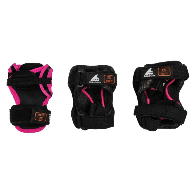 Rollerblade SKATE GEAR JUNIOR 3 PACK - Protection - Pads BLACK/PINK