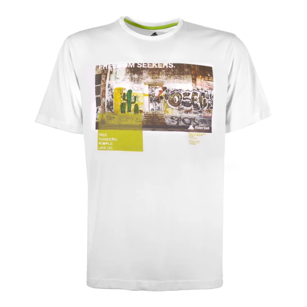 rollerblade T-SHIRT UNISEX STREET ART - Equipment - Clothing WHITE