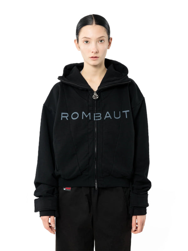 rombaut ZIPPED HOODIE Black
