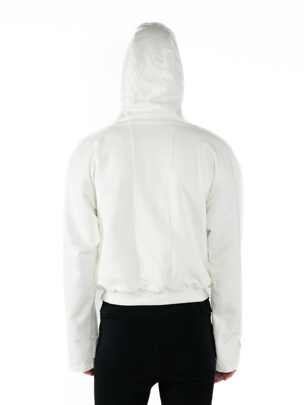 Rombaut ZIPPED HOODIE White