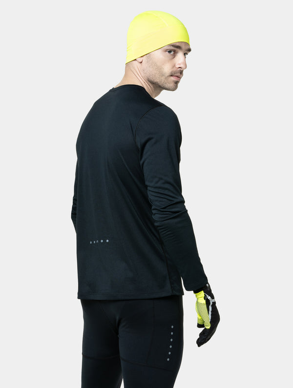 Ronhill Men's Core L/S Tee 00681 Black/Bright White