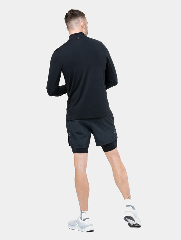 Ronhill Men's Core Thermal 1/2 Zip 00681 Black/Bright White