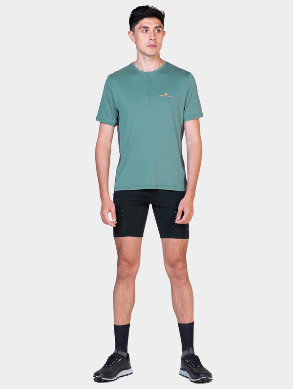 ronhill Men’s Tech 1/2 Zip S/S Tee 01278 Monolith/Artemis