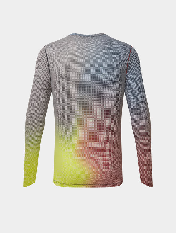 Ronhill Men's Tech Golden Hour L/S Tee 01425 Acid Merge