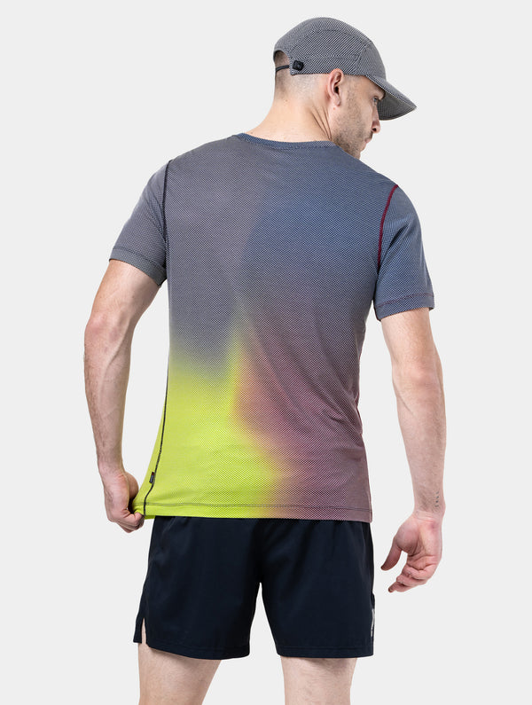 Ronhill Men's Tech Golden Hour Tee 01425 Acid Merge