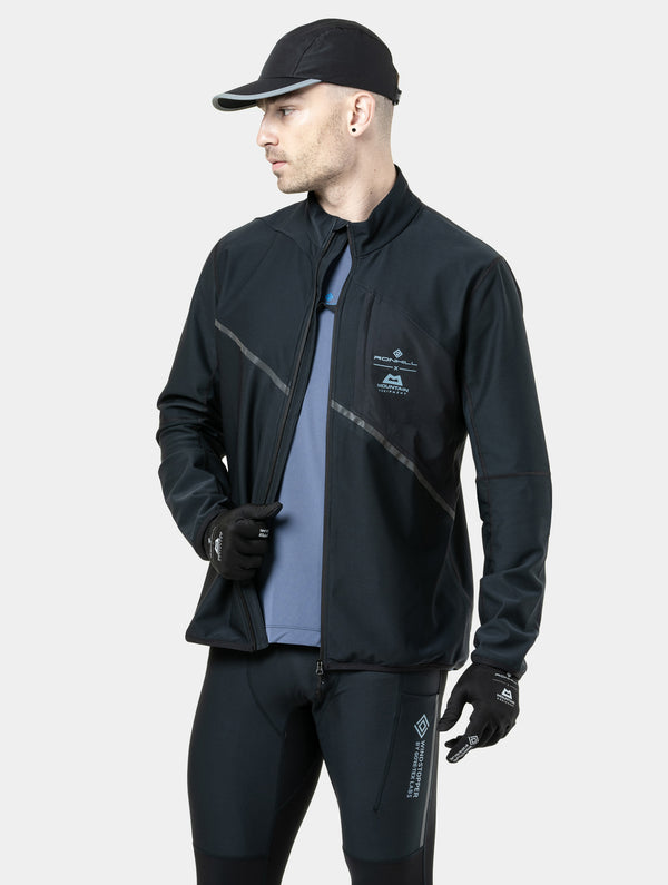 Ronhill Men's Tech GORE-TEX® Windstopper Jacket R009 All Black