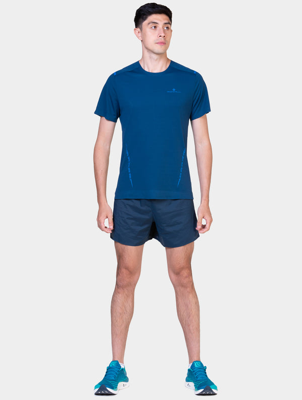 Ronhill Men's Tech Race S/S Tee 01386 Dark Navy/Deep Laguna