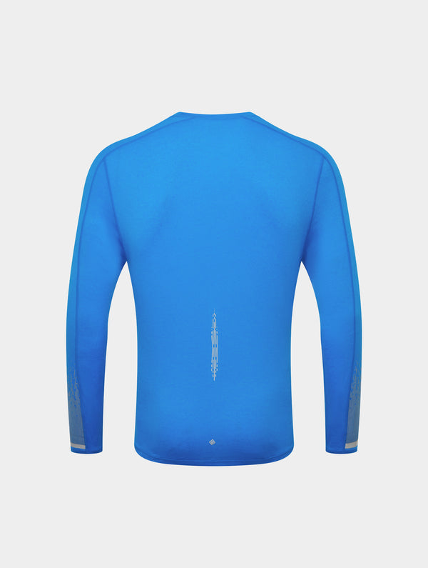 Ronhill Men's Tech Reflect L/S Tee 01307 ElecBlueMarl/Reflect