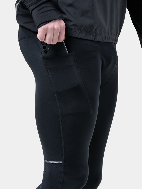 Ronhill Men's Tech Wind-Block 1/2 Zip R009 All Black