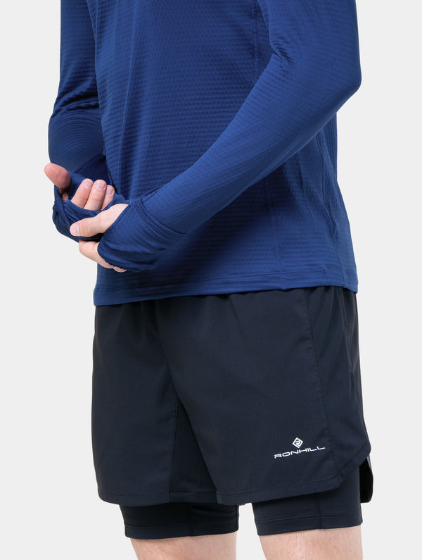Ronhill Men's Tech Winter 1/2 Zip 01419 Ocean/Electric Blue