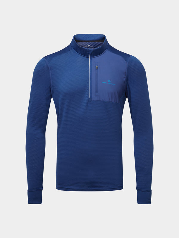 Ronhill Men's Tech Winter 1/2 Zip 01419 Ocean/Electric Blue