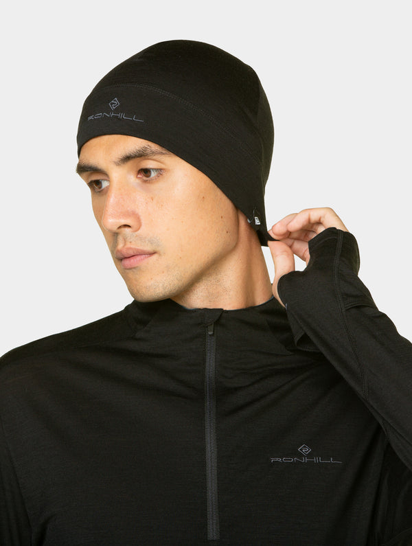 Ronhill Merino Beanie 01372 Black/Lake