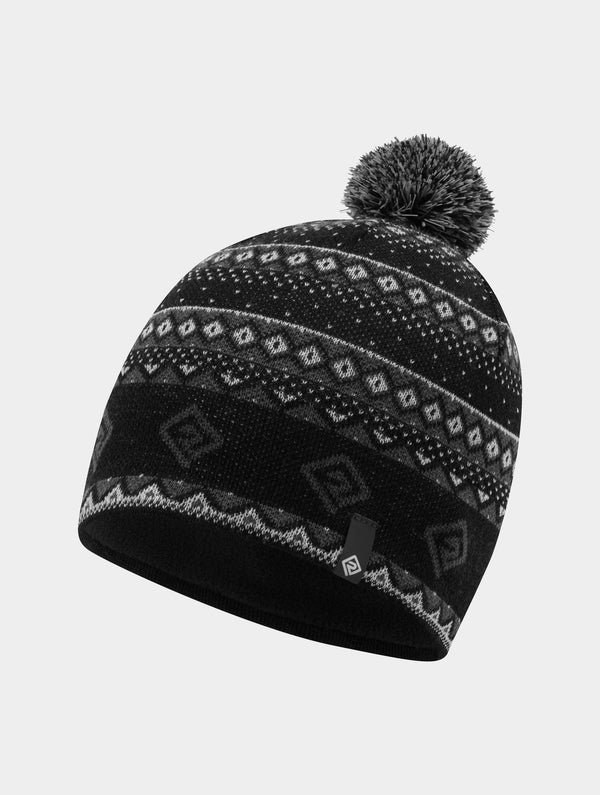 ronhill Winter Bobble Hat 01298 Black/Oxide/White