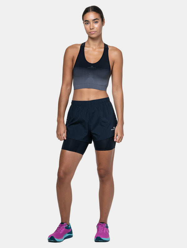 Ronhill Women's Core Twin Short R009 All Black