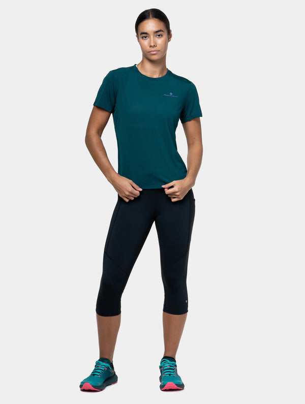 Ronhill Women's Tech Capri R009 All Black