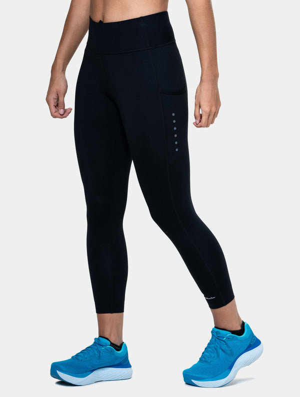 ronhill Women's Core Crop Tight 00681 Black/Bright White