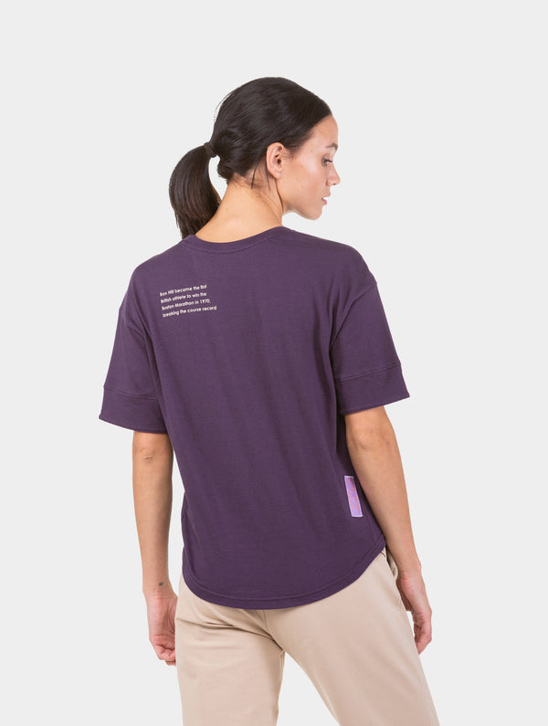 Ronhill Women's Life Seventies S/S Tee 01014 Nightshade/Latte