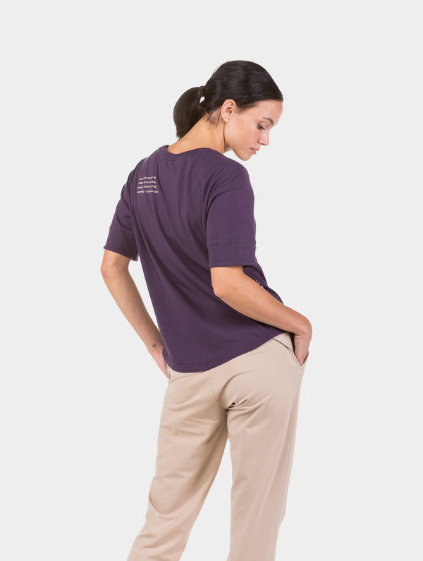 Ronhill Women's Life Seventies S/S Tee 01014 Nightshade/Latte