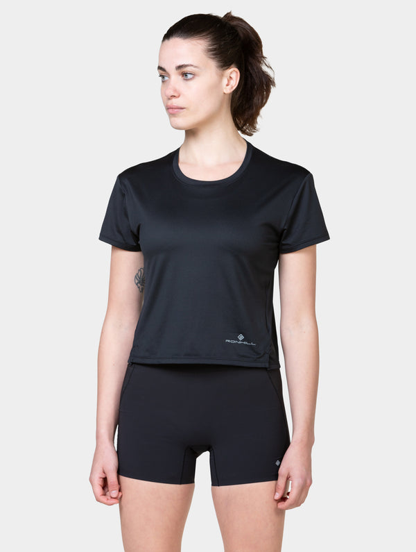 Ronhill Women's Tech Breathe S/S Tee R009 All Black