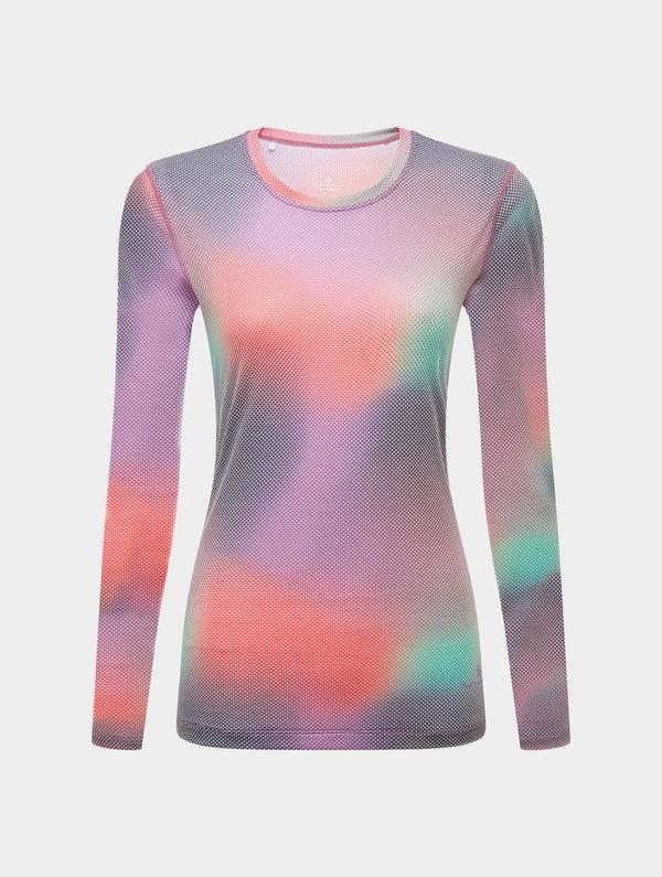Ronhill Women's Tech Golden Hour L/S Tee 01428 Multi Glow
