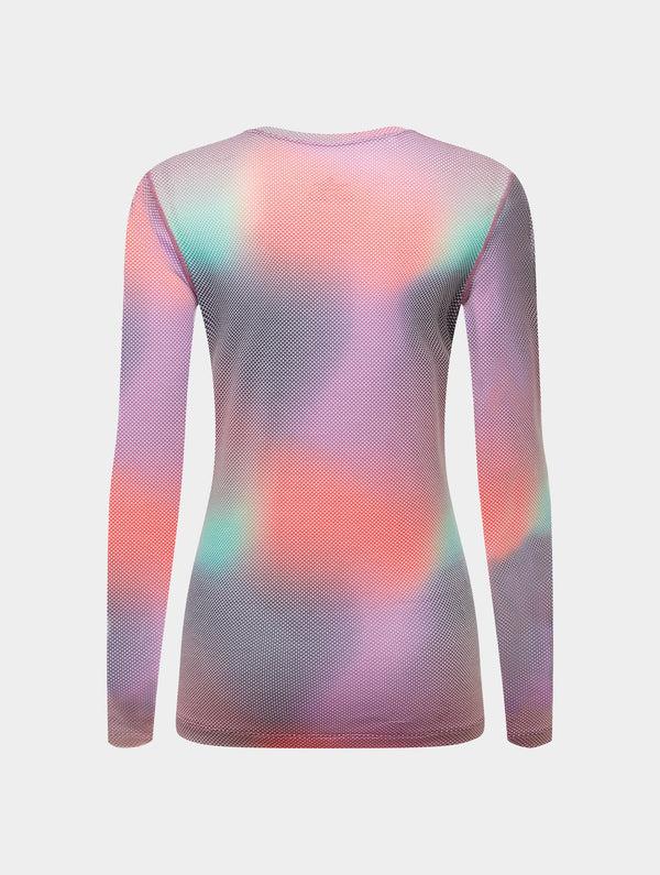 Ronhill Women's Tech Golden Hour L/S Tee 01428 Multi Glow