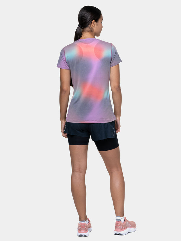 Ronhill Women's Tech Golden Hour S/S Tee 01428 Multi Glow