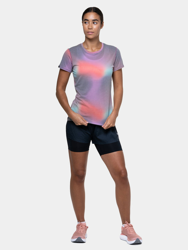 ronhill Women's Tech Golden Hour S/S Tee 01428 Multi Glow