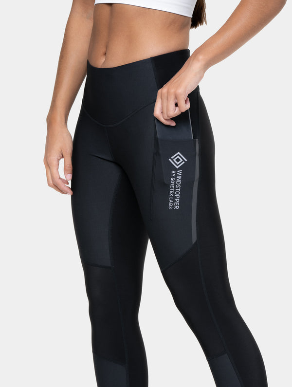 ronhill Women's Tech GORE-TEX® Windstopper Tight R009 All Black