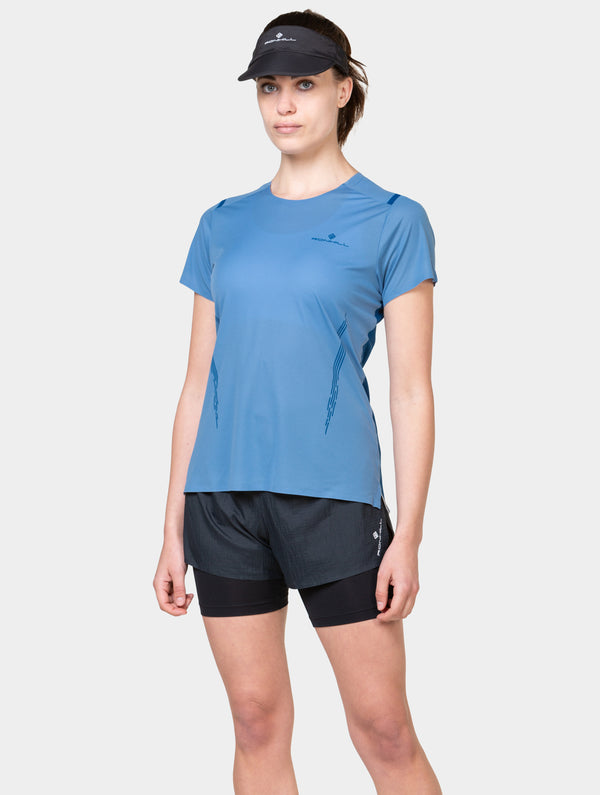 ronhill Women's Tech Race S/S Tee 01274 Island/Tidal